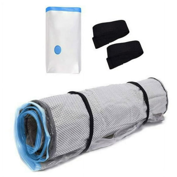 EIGTHTAIL Mattress Vacuum Bag with Straps White & Clear