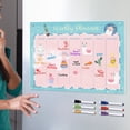 thumbnail image 1 of YAOMOBB Acrylic Board Re writable Transparent Acrylic Weekly Planner Magnetic Stickers for Smooth Organization, 1 of 7