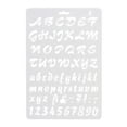 thumbnail image 2 of English Alphabet Number DIY Scrapbook Drawing Template Measuring Ruler Stencil Clear Plastic, 2 of 6