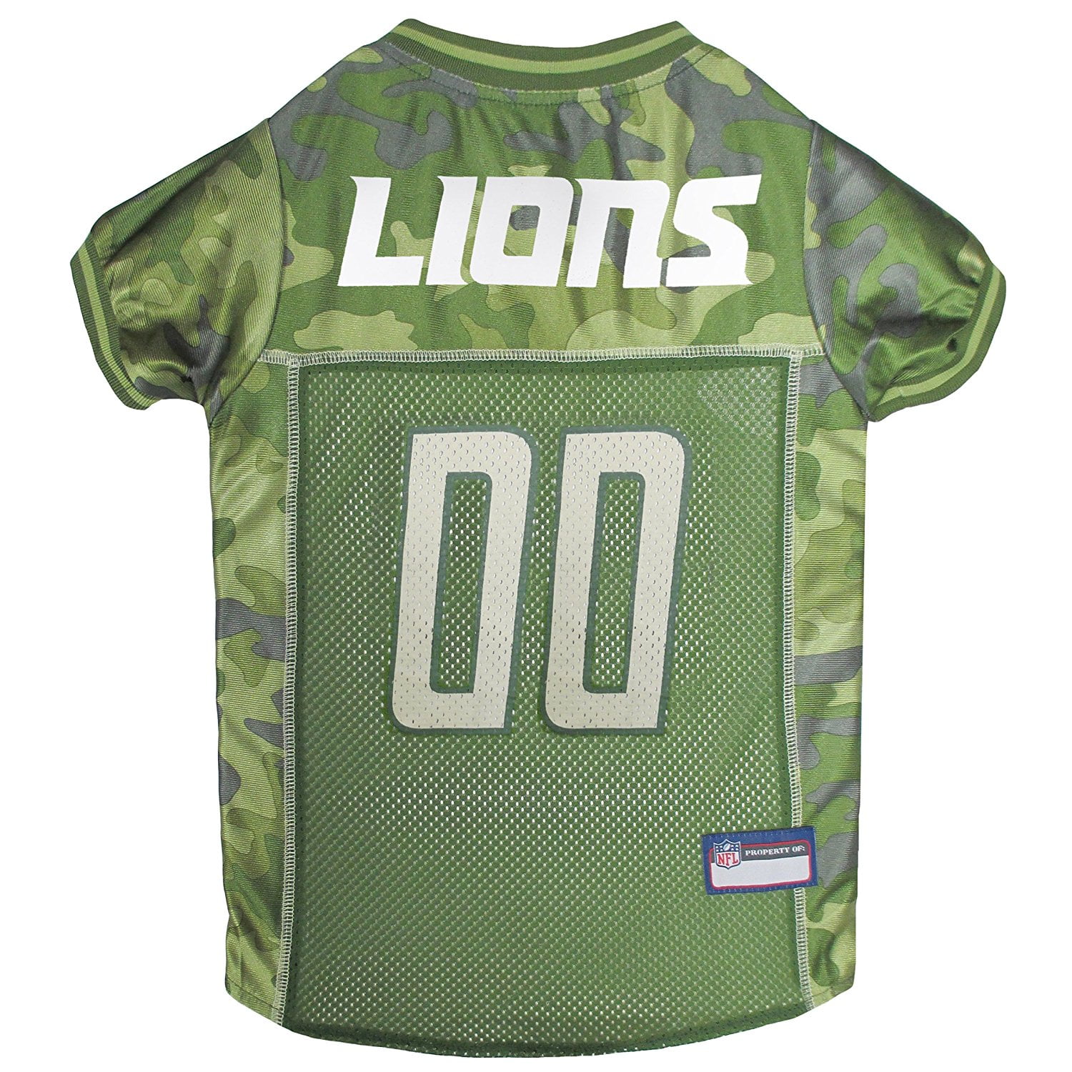 Pets First NFL Detroit Lions Camouflage Pet Jersey for Cats and