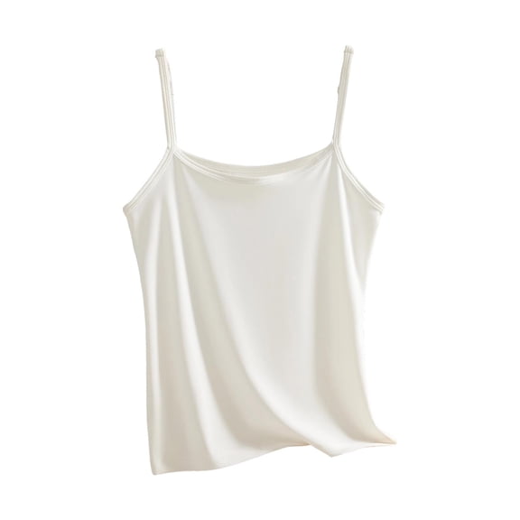 Lmnyox Basic Camisoles for Women Slim Basic Spaghetti Strap Sleeveless Cami Tops Summer Casual Fashion Tank Tops