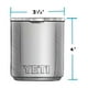thumbnail image 4 of YETI Rambler Lowball 2.0 apilable de 10 oz, aislado al vacío, acero inoxidable con tapa MagSlider, azul marino, 4 of 5