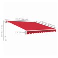 thumbnail image 3 of Outsunny Retractable Awning Manual Sun Shade Shelter Wine Red, 3 of 10