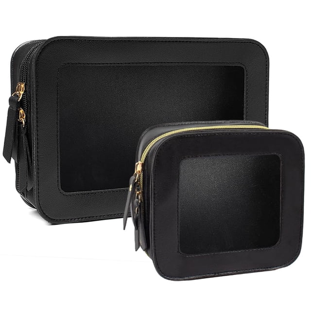 Set de bolsas de maquillaje FFPaw, organizador de viaje transparente e impermeable
