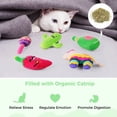 thumbnail image 3 of 5 juguetes de hierba gatera, juguetes para gatos Cinco De Mayo, tequila cactus maraca chili burro juguetes de peluche con papeles de sonajero incorporados, 3 of 7