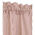 thumbnail image 4 of Thermalogic Ticking Stripe Pole Top Curtain Panel Pair Window Dressing each 40 x 63 in Navy, 4 of 9