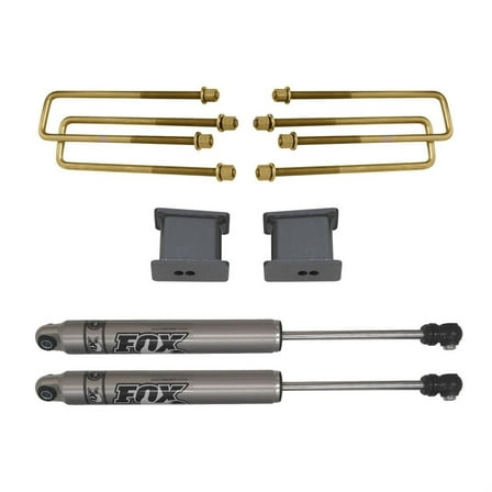 Maxtrac 901330F 3" Lift Blocks, U-Bolts, Rear Fox Shocks