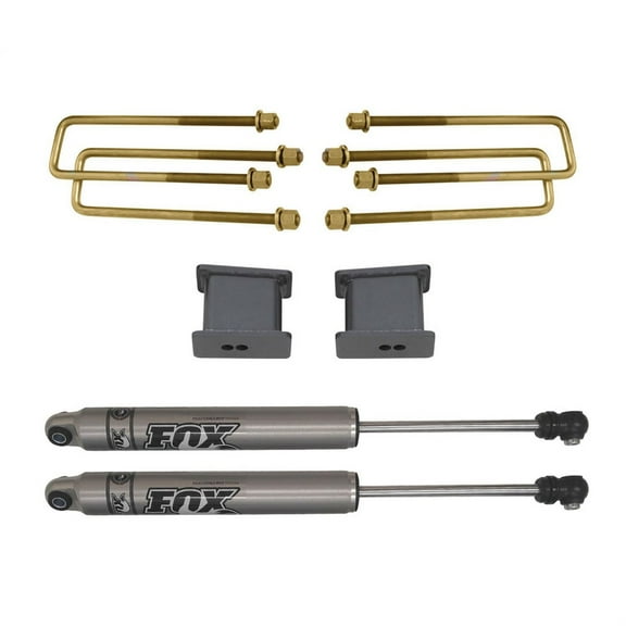 Maxtrac 901330F 3" Lift Blocks, U-Bolts, Rear Fox Shocks