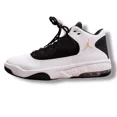 thumbnail image 2 of N I-K-E A i r-Jor-dan Mens Max Aura 2 ''White Black Gold'' Basketball Shoes CK6636-107, 2 of 6
