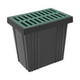 thumbnail image 5 of ToppiJoy Large Catch Basin for Drainage with Fiberglass Grate and Debris Basket, French Drain Basin for Yard Downspout Lawn Patio Municipal 25.5*17.7*23.6in, 5 of 10