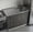 White Smoky Oak, variant on TUHOME Napoles 39" Utility Sink with Cabinet, Stainless Steel Laundry Sink