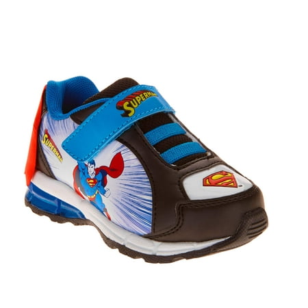 Superman Toddler Boy's Athletic Sneaker With Cape