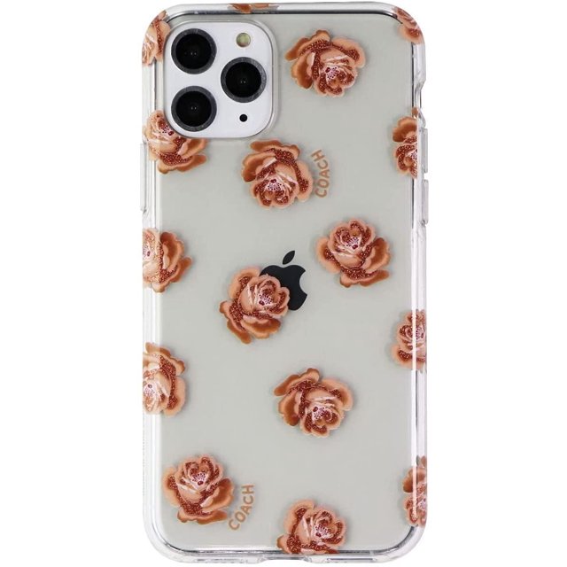 Funda COACH para iPhone 11 Pro 5.8" Transparente con Brillo Rosa Floral