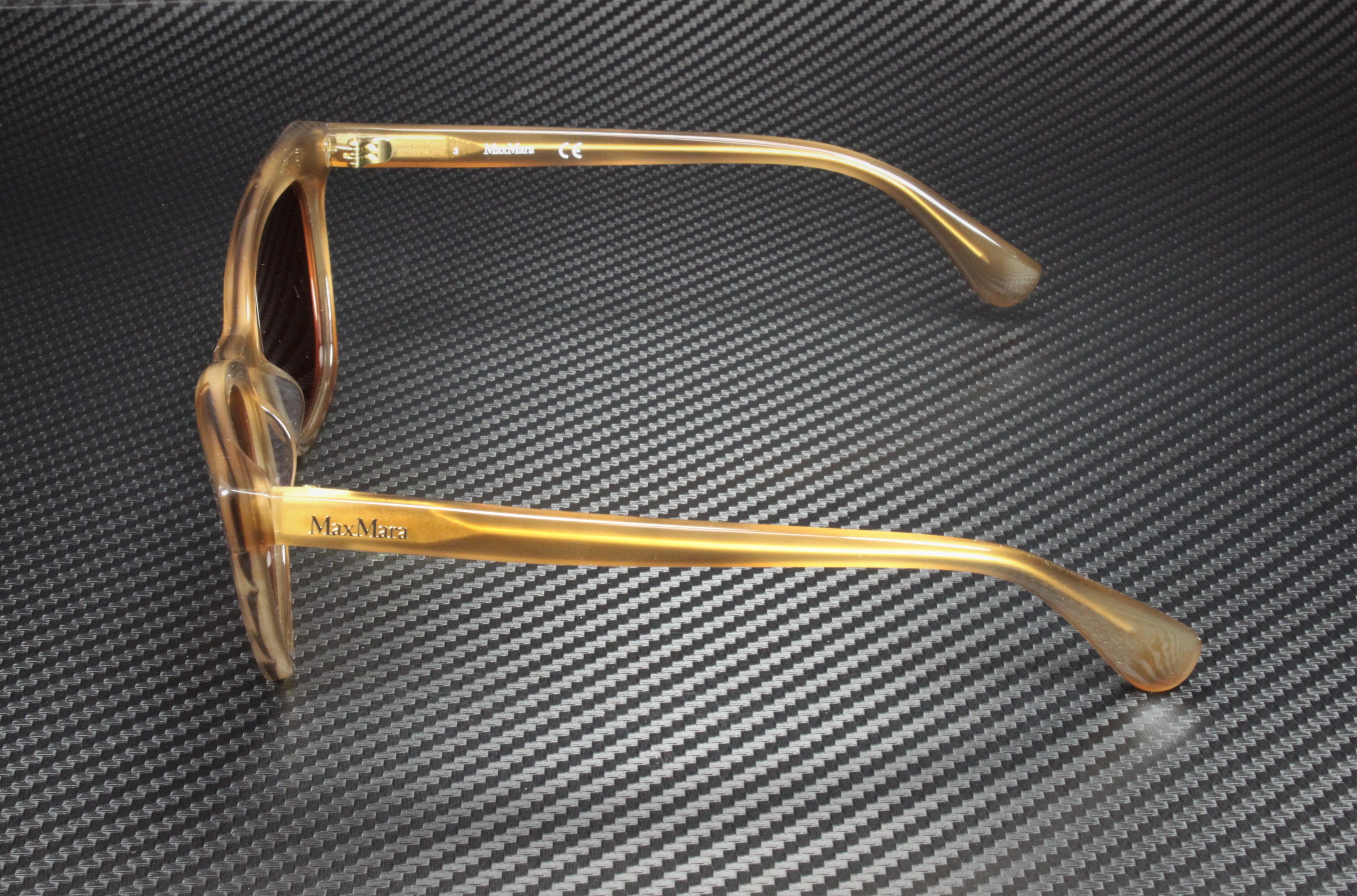 MaxMara MM0011 47E Light Brown Brown Plastic 58 mm Women