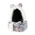thumbnail image 3 of Bufanda con capucha Yinane de invierno gris, 3 of 5