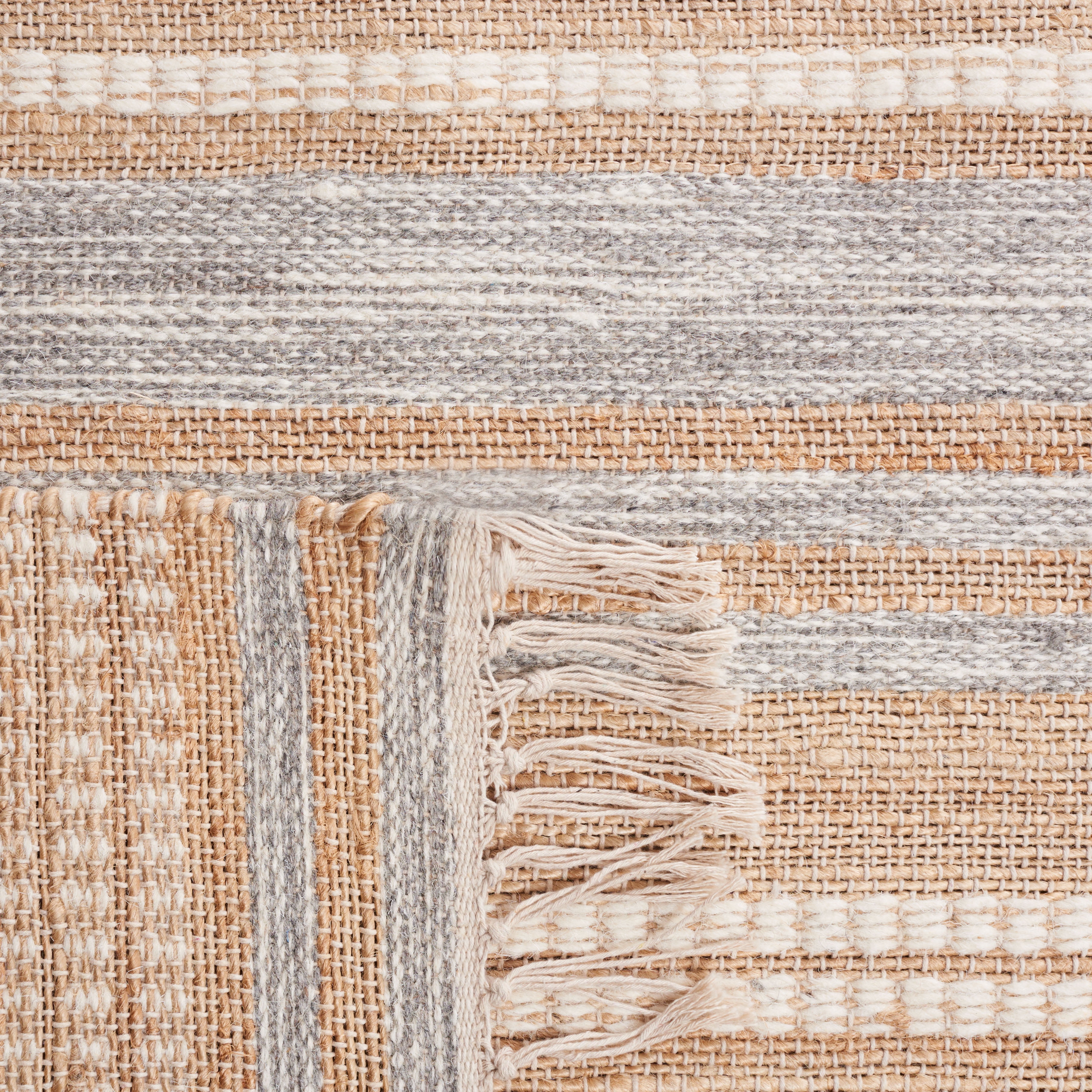 Safavieh Kilim Kayla Striped Area Rug, Natural/Gray, 5' x 8'