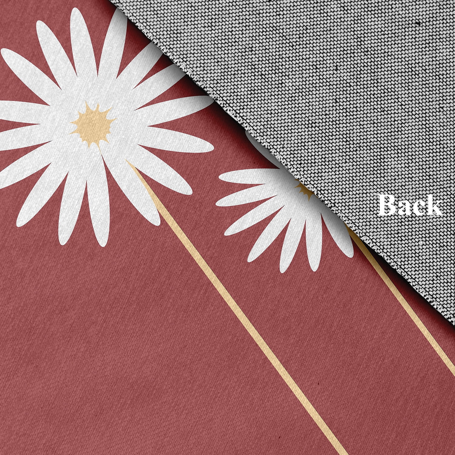 Simply Daisy 2' x 3' Ligonberry Red Floral Print Spring Chenille Rug