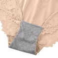 thumbnail image 7 of Sunvit-Panties Juniors High-Waisted Lace Panties - Nylon Spandex Soft Breathable Underwear with Tummy Control & Waist Bow, Beige Color, Size S - Ideal for Daily Casual Wear, 7 of 7