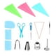 thumbnail image 2 of Juego de boquillas para decorar pasteles 83 piezas | Kit de puntas de pastelería de acero inoxidable para hornear, cupcake, galleta, glaseado | Incluye 44 boquillas de tubería, bolsas, bolígrafos, 2 of 8