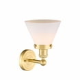 thumbnail image 2 of Innovations Lighting  Large Cone - 1 Light 8" Sconce Satin Gold/Matte White, 2 of 2