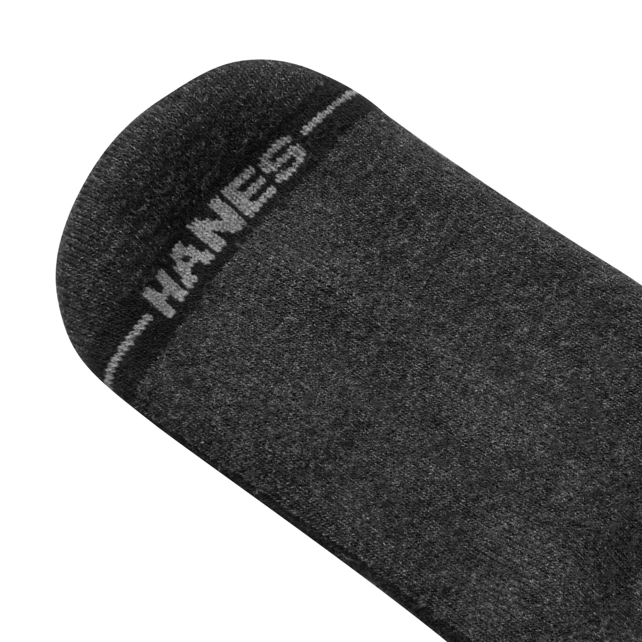 Hanes Mens Over-the-Calf Socks, Max Cushion, Cool Comfort, 4-Pack, Size 6-12
