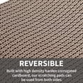thumbnail image 4 of Tapis de Grattage pour Chat, Grattoir Réversible en Carton Grand Canapé-Lit Moderne avec Cataire (Pack de 2), 4 of 5