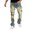 90# Yellow, variant on Mens Jeans Slim Fit Tapered Denim Pants with Mid Rise Stretch Casual Relaxed Fit Outdoor Denim Pants