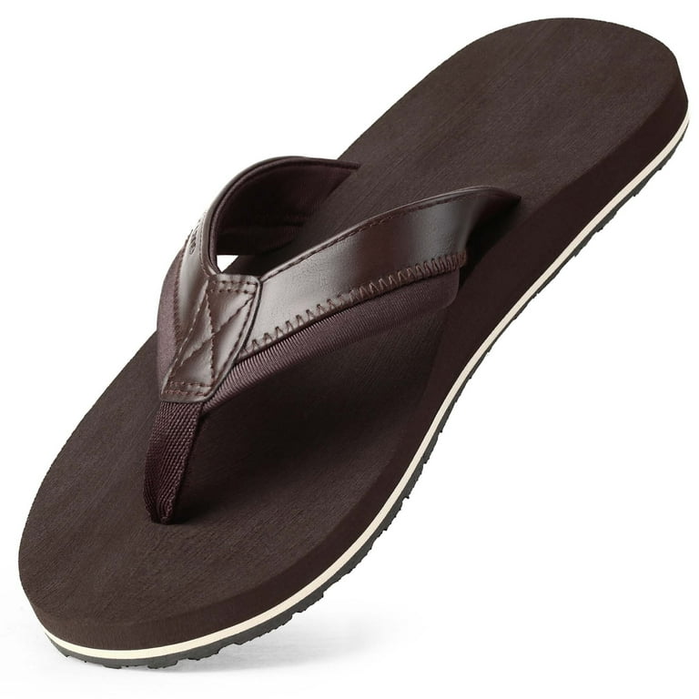 Harvest Land Men's Flip Flops, Comfortable Arch Support Thong