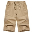 thumbnail image 3 of Men's Casual Shorts Jogging Shorts for Men Little Fuzzy Big And Tall Running Linen Short Parish Party Wear for Men Size 1 Custom Track Workout Clothes European Solid Color Captcha Yellow 4XL, 3 of 8