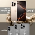 thumbnail image 2 of JETech Soft Clear Case for iPhone 16 Pro 6.3-Inch, Camera Lens Full Protection, Compatible with MagSafe Wireless Charging, Shockproof Electroplated TPU Phone Cover (Gold), 2 of 6