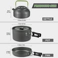 thumbnail image 4 of TOMSHOO 22pcs Camping Cookware Mess Kit Camping Pot and Pan Cooking Set Outdoor Camping Hiking Backpacking Survival Gear, 4 of 6