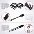 thumbnail image 4 of BBQ Gloves 1472°F Extreme Heat Resistant, 4 in 1 Grill Accessories with EN420/407 Certified Oven Mitts, 9" Grilling Tong, Grill Brush & BBQ Bear Claws for Men, Grill, Baking, Cooking,Welding, 4 of 7