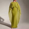 thumbnail image 2 of UDAUDU Womens Chiffon Capes Sheer Shawls & Wraps Elegant Evening Soft Wedding Party Cover Up Green S, 2 of 5