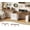 White + Brown, variant on SEDETA 98.4 Inch 2 Person Standing Desk with Drawers Cabinet, Farmhouse Electric Height Adjustable Long Computer Workstation, Double Motorized Sit Stand Office Table with Power Strip, Black + Brown