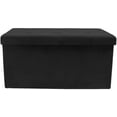 thumbnail image 1 of Sorbus Coffre-Banc de Rangement avec Banc Ottoman Pliable/rabattable avec Housse, Petit, 1 of 5