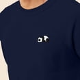 thumbnail image 5 of Dalix Panda Embroidered Fleece Crewneck Long Sleeve Sweatshirt Mens in Navy Blue 2XL XX-Large, 5 of 5