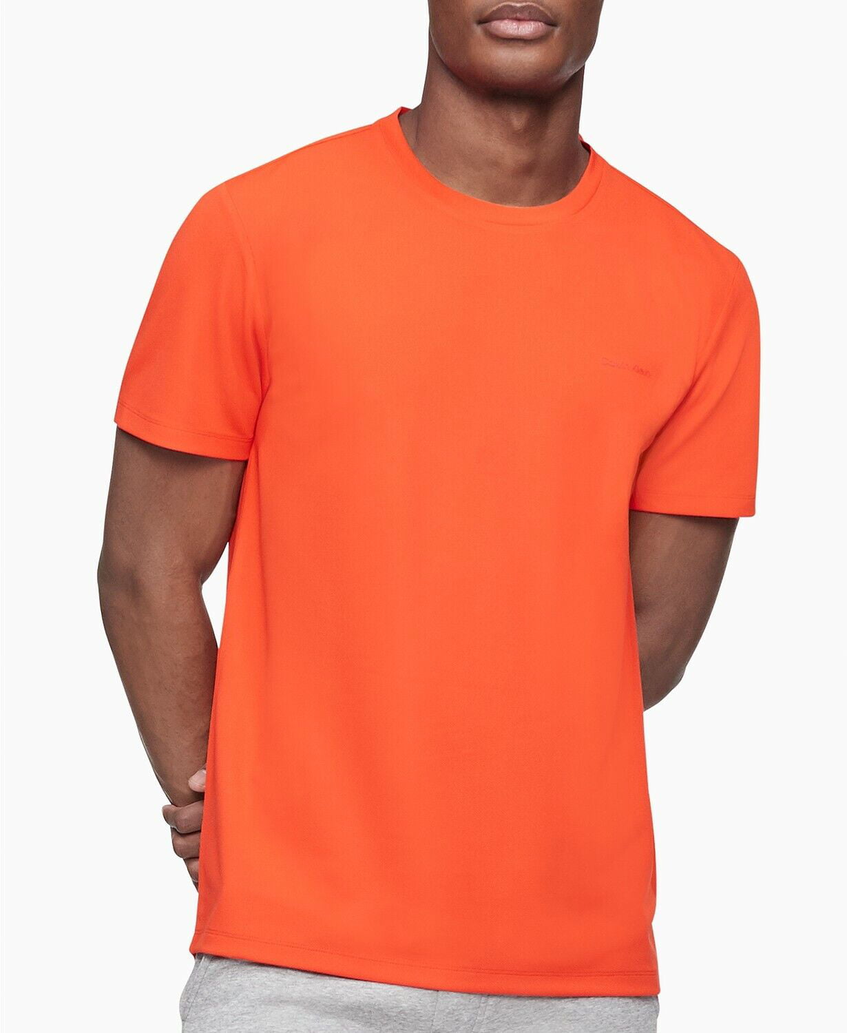 Calvin Klein Men's Move 365 T-Shirt, Fiery Red 2XL 