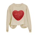 thumbnail image 4 of Meichang Chandails en Molleton Mignons pour Femmes Chandail en Molleton Valentines Day Chandail en Molleton Graphique Drôle d'Amour Chandail en Molleton à Manches Longues Col Rond Décontracté Chandails en Molleton de Vacances Valentines Day, 4 of 4