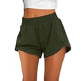 thumbnail image 2 of qolati Women's Athletic Running Shorts Quick Dry High Waisted Side Split Short Yoga Workout Active Gym Shorts with Zip Pockets, 2 of 8