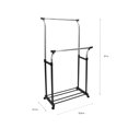 thumbnail image 6 of Organize It All Double Adjustable Garment Rack, 6 of 6