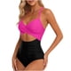 thumbnail image 1 of Traje de baño de una pieza para mujer, moda de primavera para mujer, conservador, color sólido, estilo falda, conjunto de traje de baño con abertura, traje de baño de moda de playa para mujer, trajes, 1 of 2