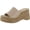Nude Paris, variant on Madden Girl Womens ZAHARRA Square Toe Wedge Wedge Sandals