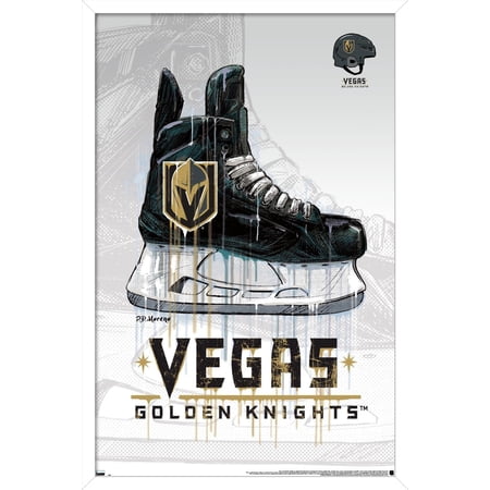 NHL Vegas Golden Knights – Drip Skate 20 Wall Poster 22.375 x 34 Framed