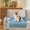 Blue, variant on Nebwoak Summer Pet Cooling Mat for Dogs & Cats - Ice Silk Breathable Washable with Pillow, Durable Chemical-Free Cooling Pad for Floor/Sofa/Cage 70x70cm
