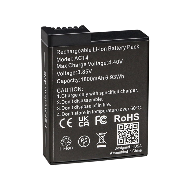 Battery Charger for DJI Osmo Action 4/3 Camera Accessories, Fast