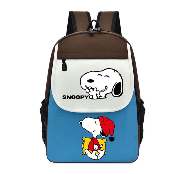 Mochila De Dibujos Animados Snoopy Bolsa Escolar Para Mujeres Hombres Ordenador Viaje