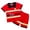 style-01 Red, variant on JUMEYU Boys Pajamas Shorts Little Boys Pajamas - Soft Snug-fit PJs Short Sleeves Sleepwear Set Toddler Jammies 4T 5T (Red,4-5 Years)
