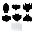 thumbnail image 3 of 36 recortes de cara de murciélago de Halloween, fondo de fotos, accesorios de papel de murciélago para disfraces, bailes, ventanas, pizarras blancas,, 3 of 9