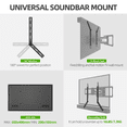 thumbnail image 5 of USX MOUNT Soundbar TV Bracket, Mount Above or Under TV, Fits Most Sound Bars up to 16 lbs, Tool-Free Adjustable Bracket with Mounting Hardware, 5 of 8