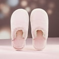 thumbnail image 2 of Slippers for Women,Memory Foam Indoor Slippers For Girls Cozy Warm Non Soft Sole Winter Booties With Thick Sole For And Teens Comfortable Home Footwear,Womens Slippers,Pink,7.5, 2 of 6
